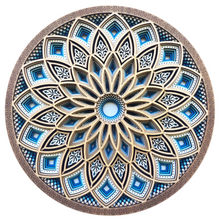 Cargar imagen en el visor de la galería, Mural Primavera Azules 7 capas