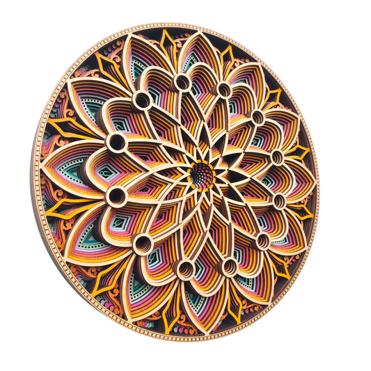 Mural de deserto em flor de primavera