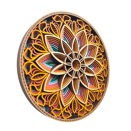 Mural de flores florescendo no deserto