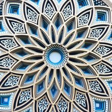 Cargar imagen en el visor de la galería, Mural Primavera Azules 7 capas