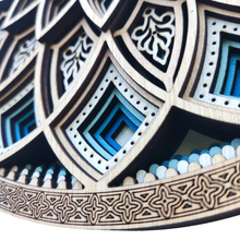 Cargar imagen en el visor de la galería, Mural Primavera Azules 7 capas