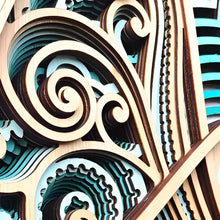 Cargar imagen en el visor de la galería, Mural VIDA Petrohué — Edición Especial con Cobre y Piedras Naturales