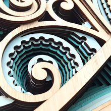 Cargar imagen en el visor de la galería, Mural VIDA Petrohué — Edición Especial con Cobre y Piedras Naturales