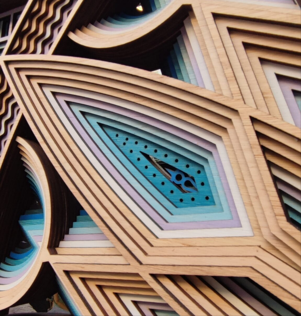 Antarctica rectangular sunrise mural