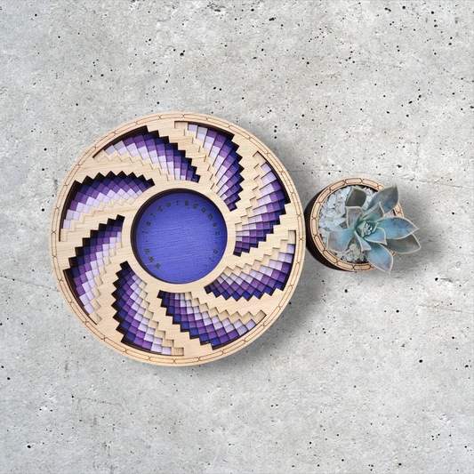 Purple Cycles Centerpiece