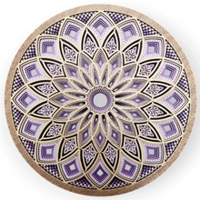 Cargar imagen en el visor de la galería, Mural Primavera Morados 7 capas