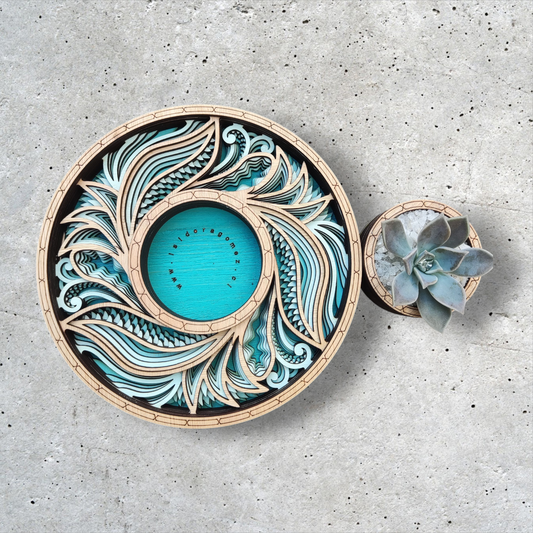 Centro de Mesa Madre Turquesa