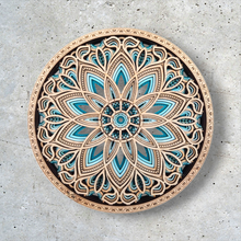 Cargar imagen en el visor de la galería, Mural Florecer Turquesa