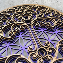 Cargar imagen en el visor de la galería, Mural El Código de la Vida Morado