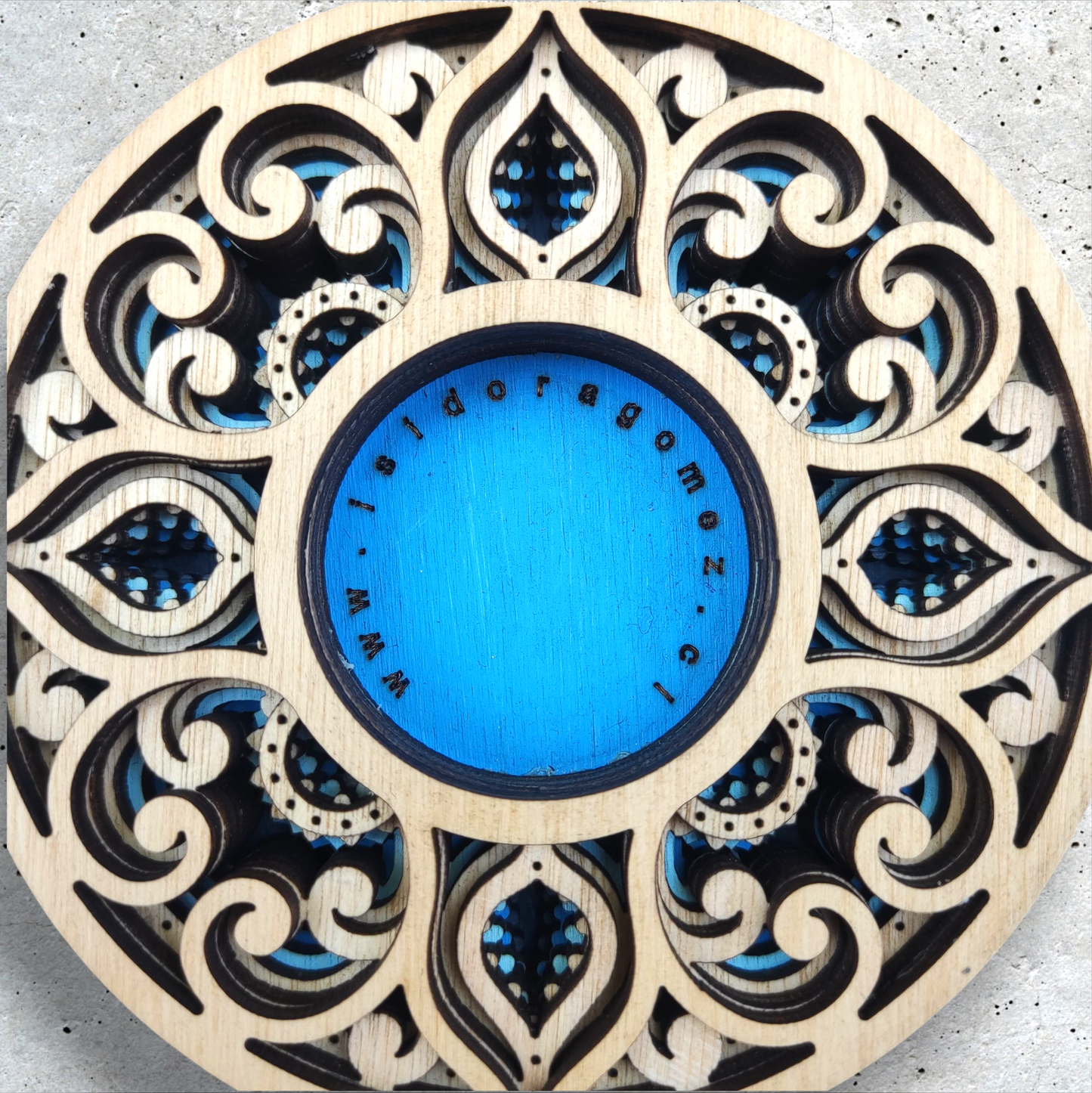 Portavelas Vida Azul