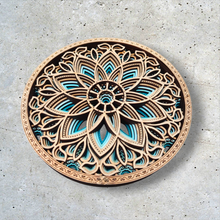 Cargar imagen en el visor de la galería, Mural Florecer Turquesa