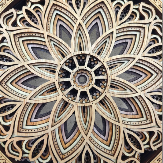 Mural Florecer Marrones