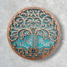 Cargar imagen en el visor de la galería, Mural El Código de la Vida Turquesa