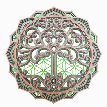 Cargar imagen en el visor de la galería, Trilogía de Geometría Sagrada Verde