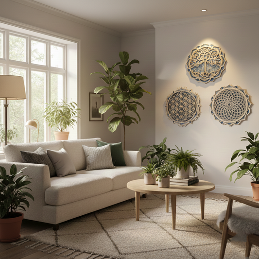 Murais de trilogia floral