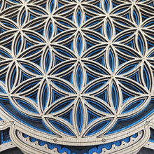 Cargar imagen en el visor de la galería, Trilogía de Geometría Sagrada Azul
