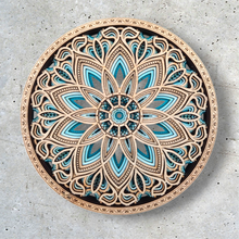 Cargar imagen en el visor de la galería, Mural Florecer Turquesa

