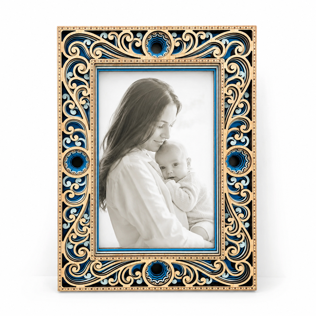 Blue Mother Earth Frame