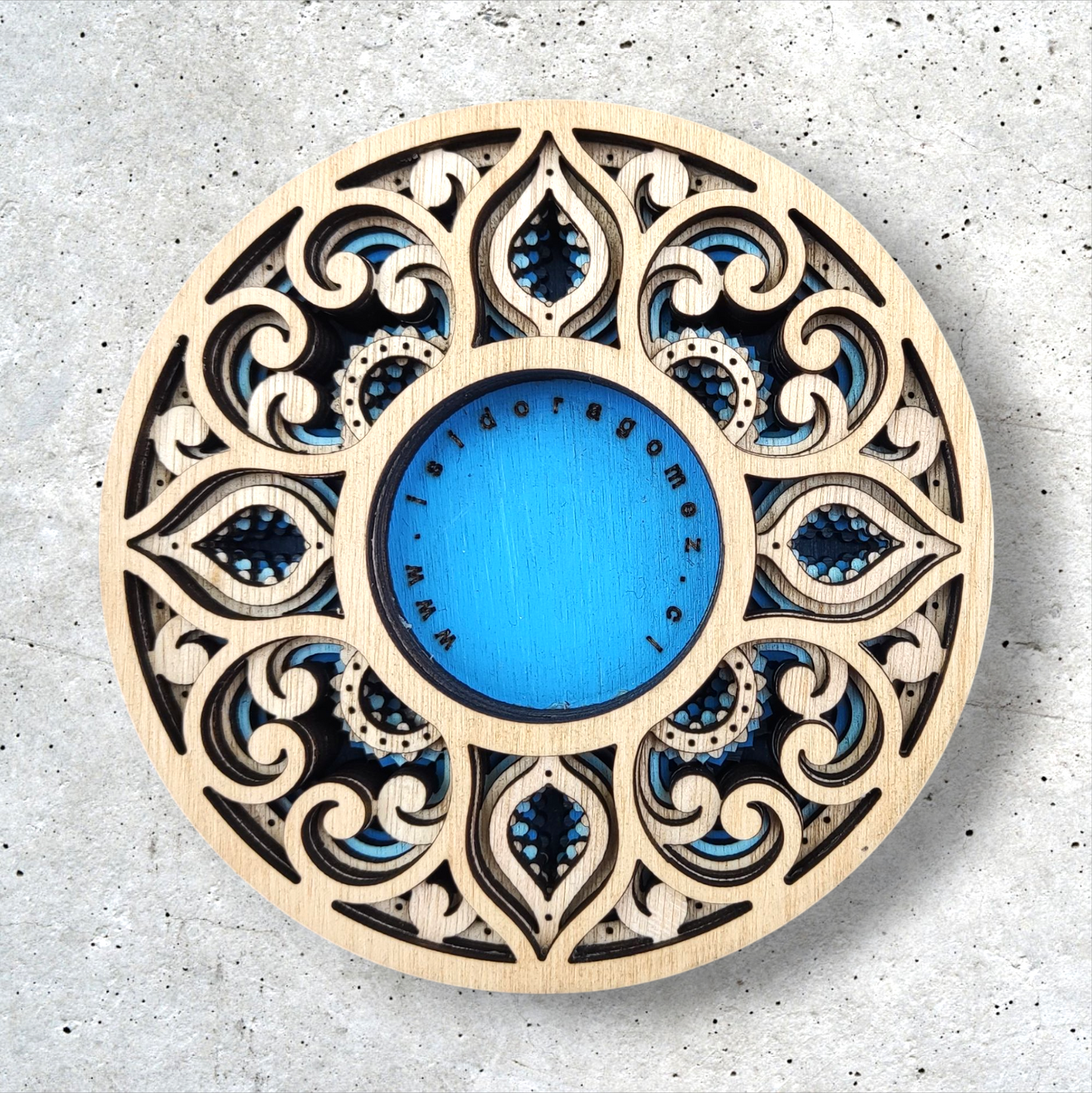 Portavelas Vida Azul