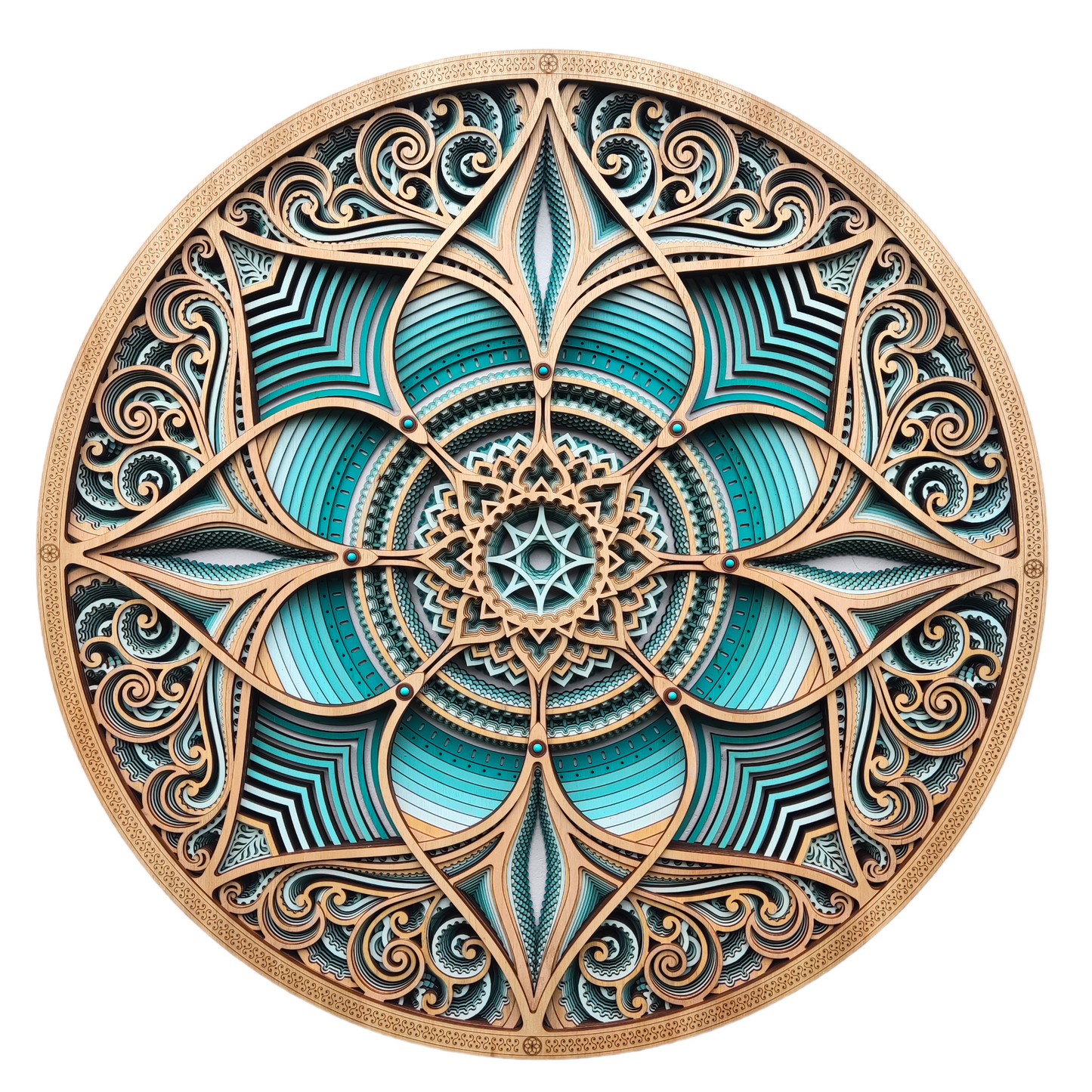 VIDA Petrohué Mural — Special Edition with Copper and Natural Stones