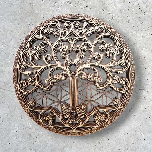 Mural El Código de la Vida Marrones