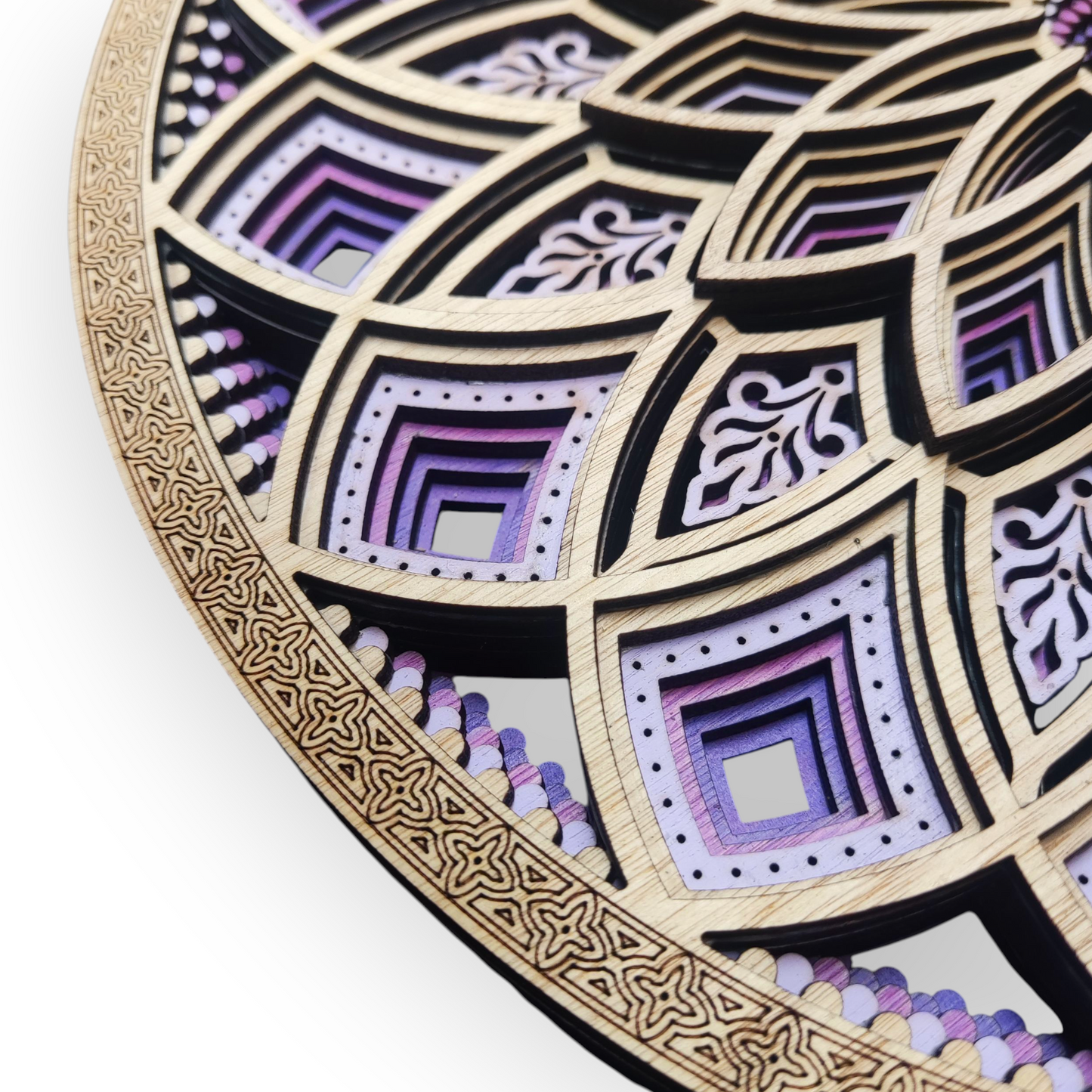 Mural Primavera Morados 7 capas