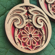 Cargar imagen en el visor de la galería, Aros Flora Rojos
