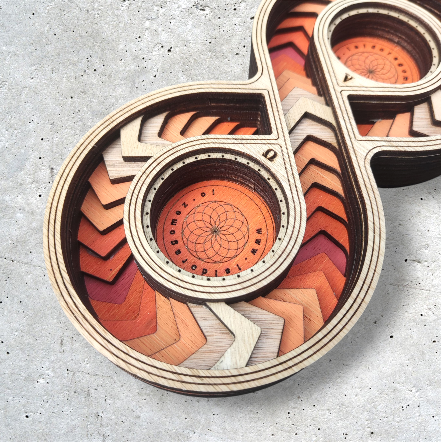 Infinity Orange Tree Candle Holder