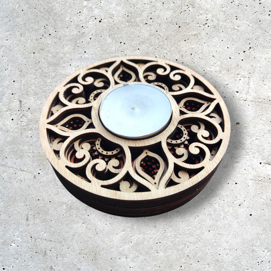 Orange Tree Life Candle Holders