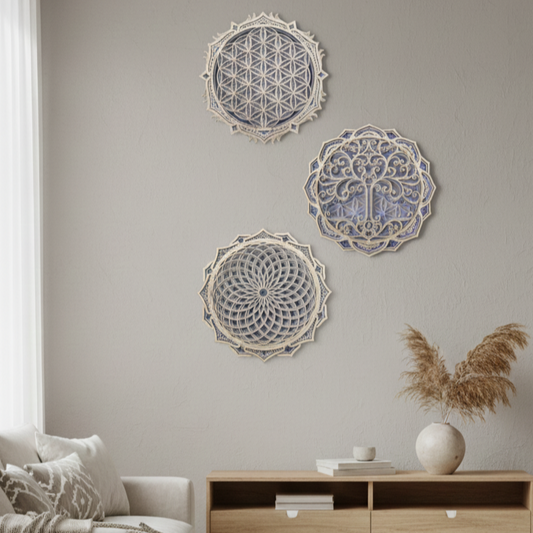 Purple Sacred Geometry Trilogy