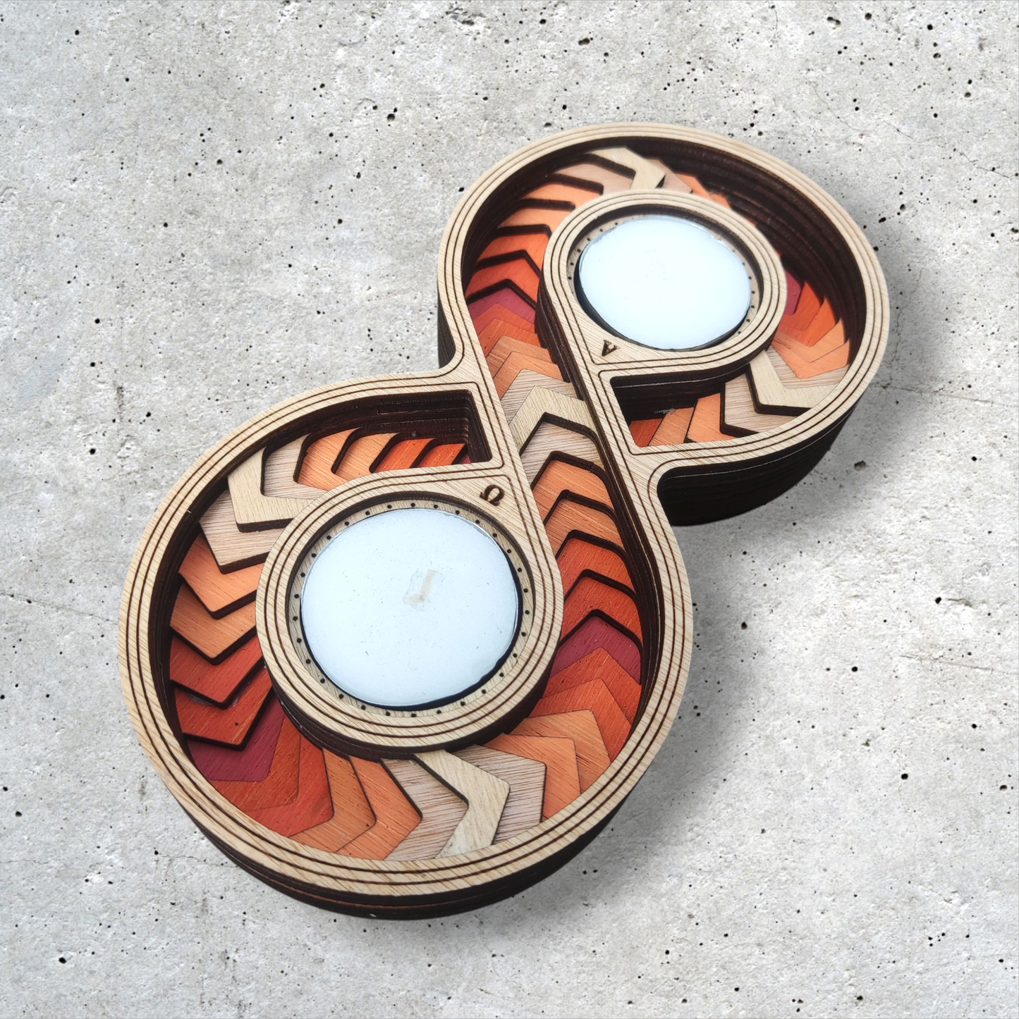 Infinity Orange Tree Candle Holder