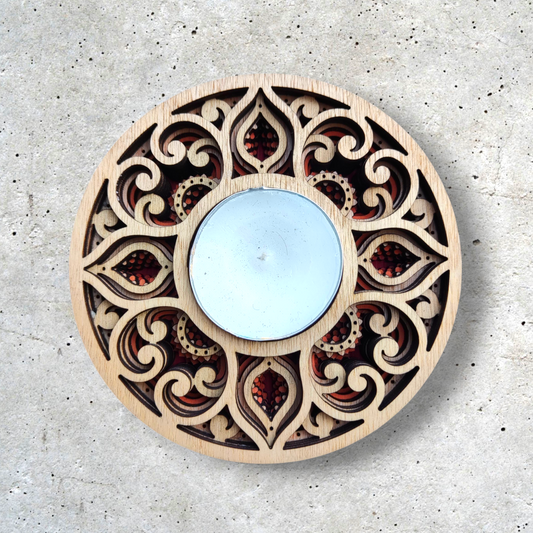 Orange Tree Life Candle Holders