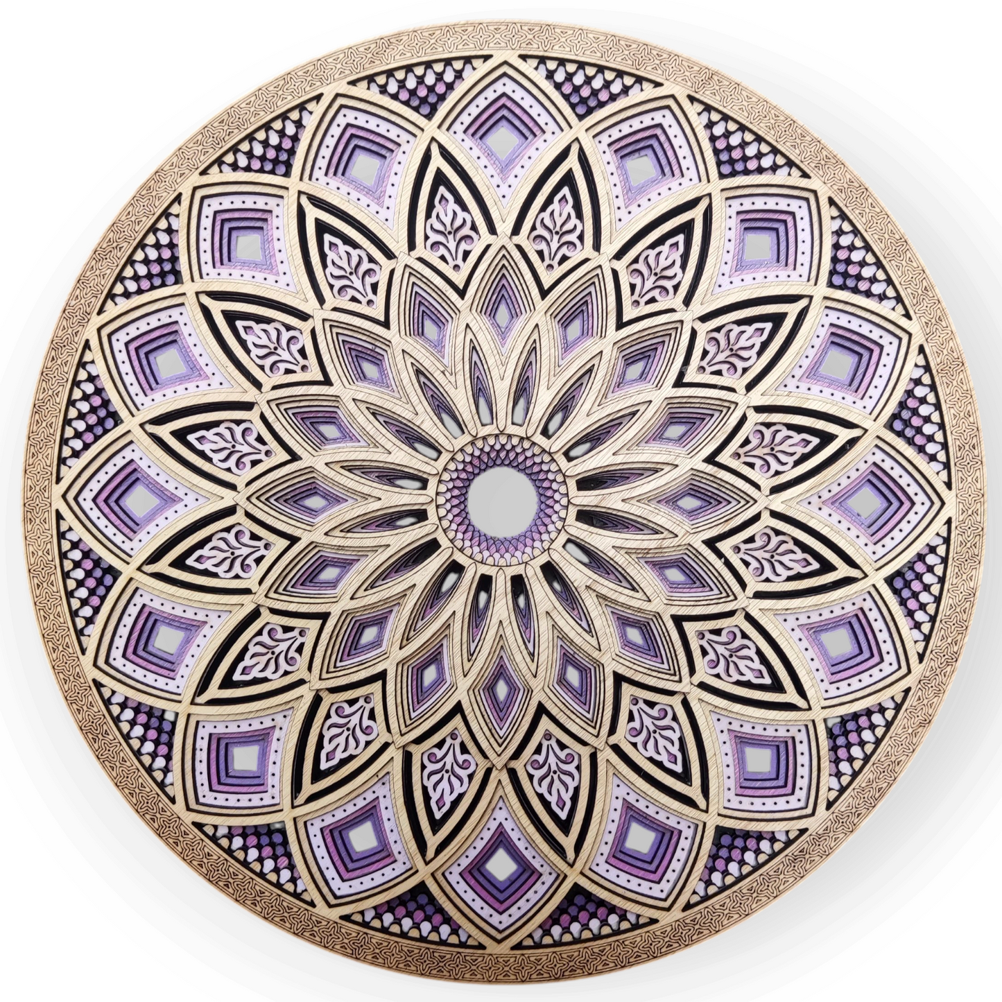 Mural Primavera Morados 7 capas