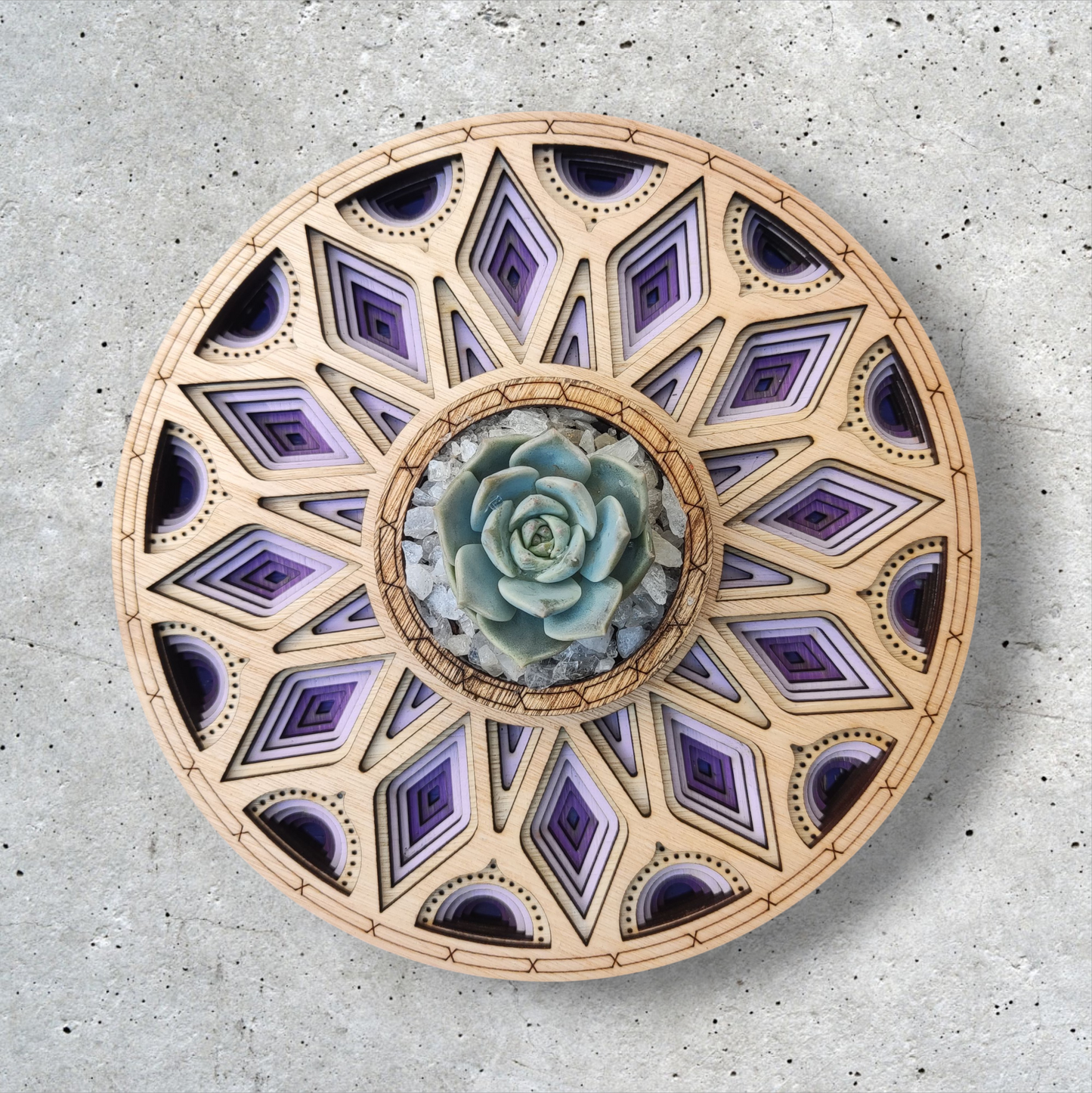 Centro de mesa Amanecer Morado