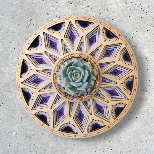 Centro de mesa Amanecer Morado