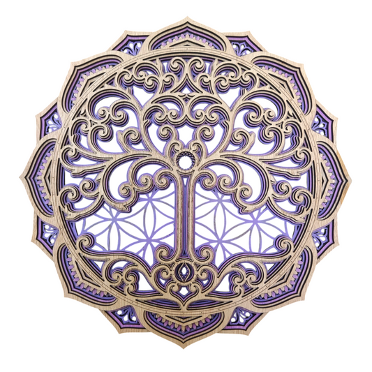 Purple Sacred Geometry Trilogy