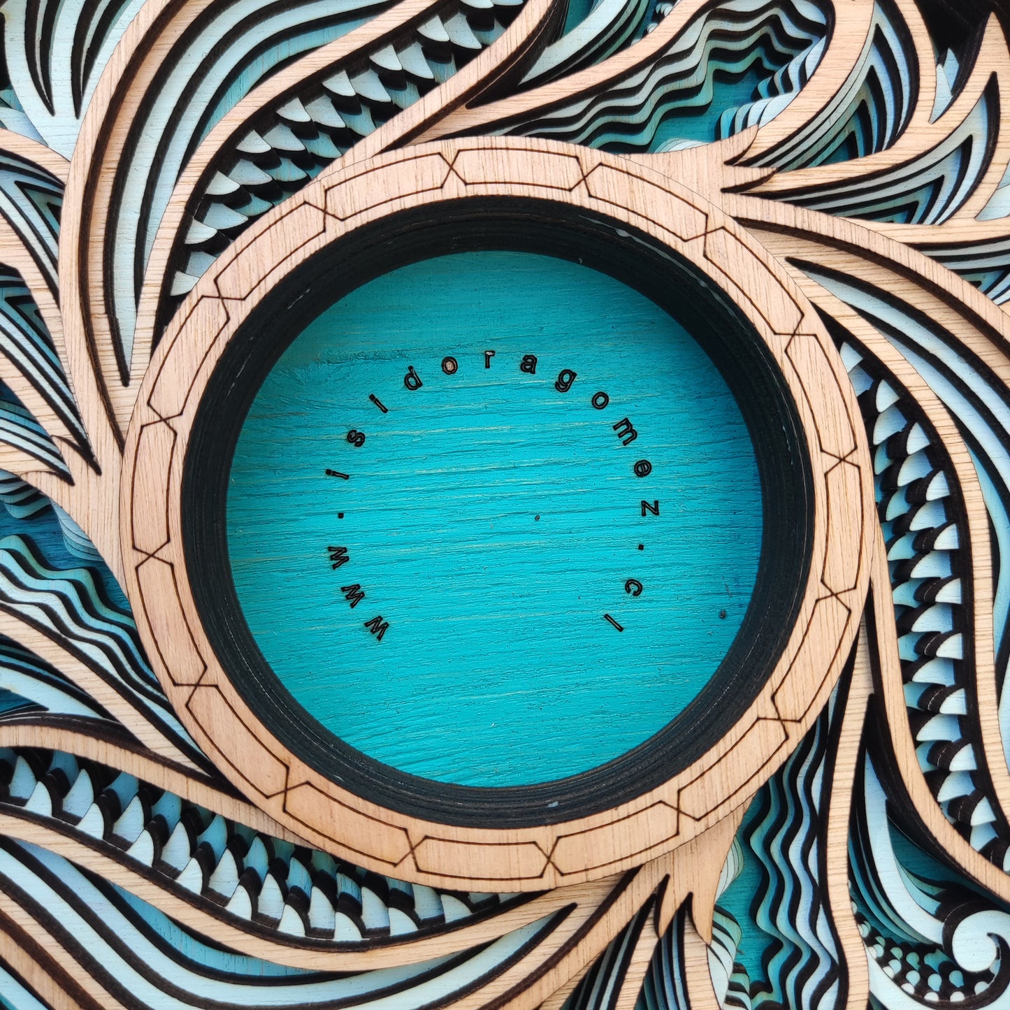 Centro de Mesa Madre Turquesa