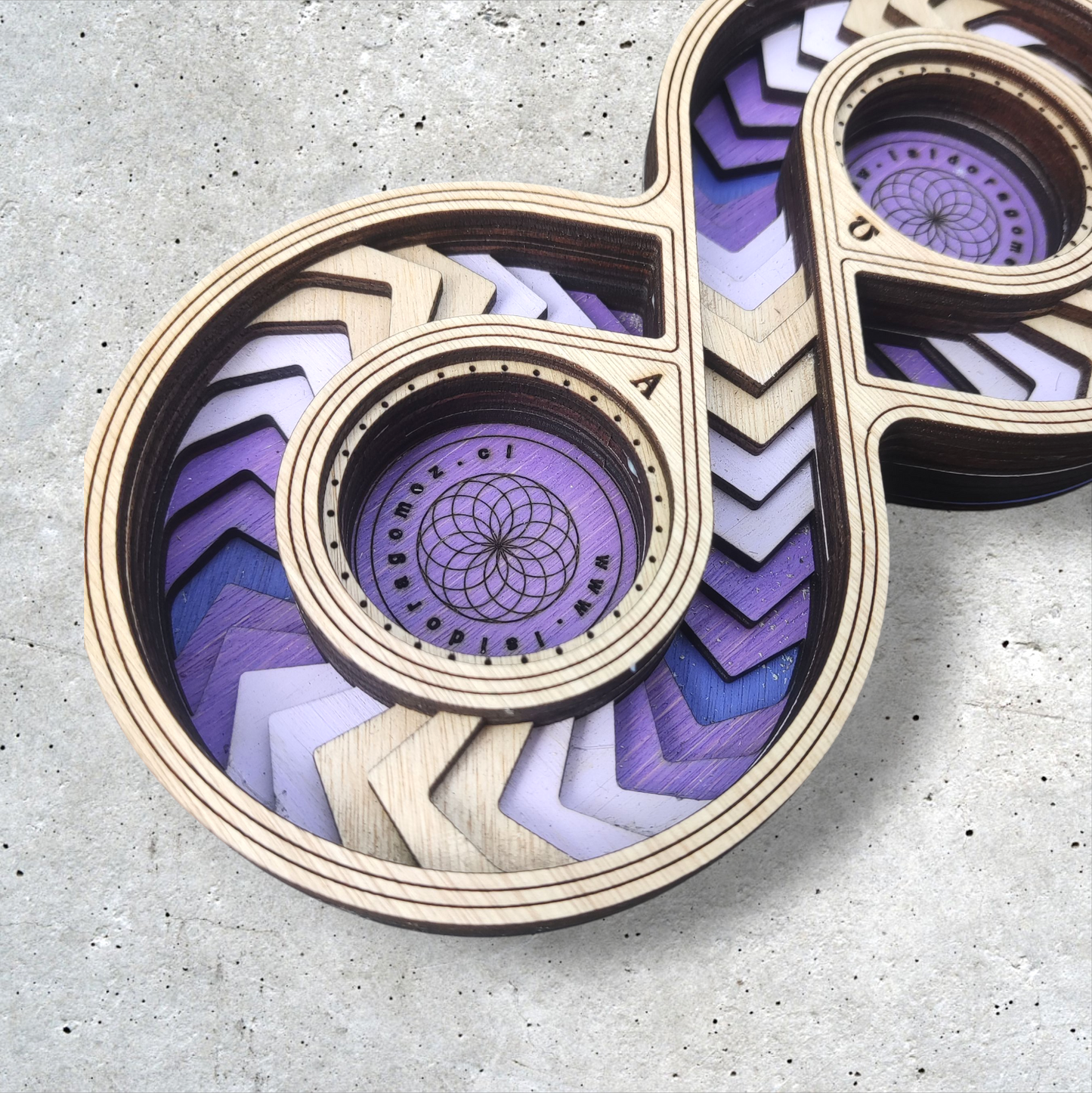 Purple Infinity Candle Holders