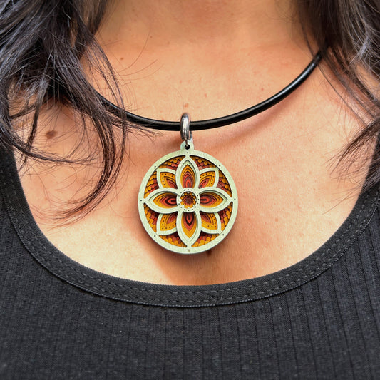 Green and Orange Life Medallion