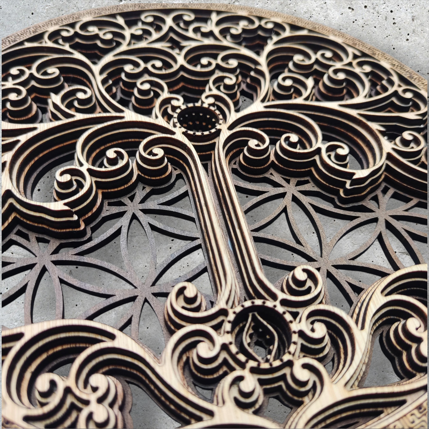 Mural El Código de la Vida Marrones