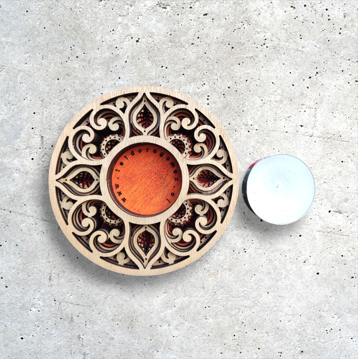 Orange Tree Life Candle Holders