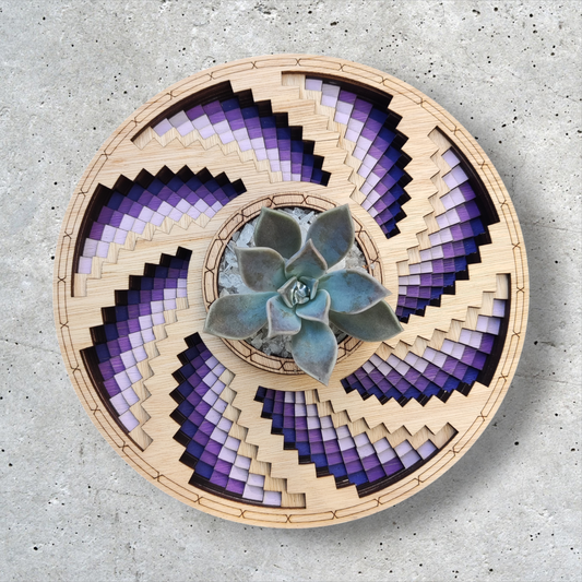 Purple Cycles Centerpiece