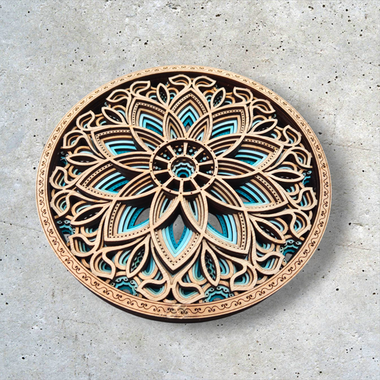 Mural Florecer Turquesa