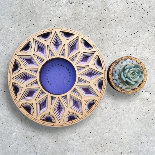 Centro de mesa Amanecer Morado