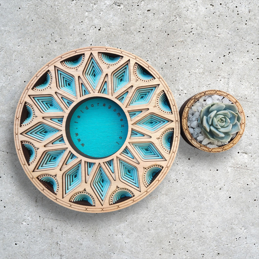 Centro de mesa Amanecer Turquesa