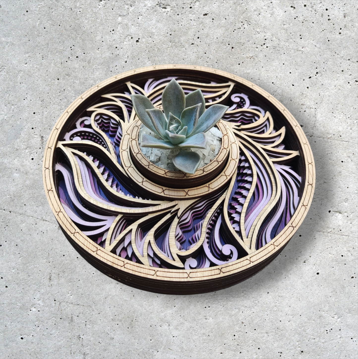 Centro de Mesa Madre Tierra Morado