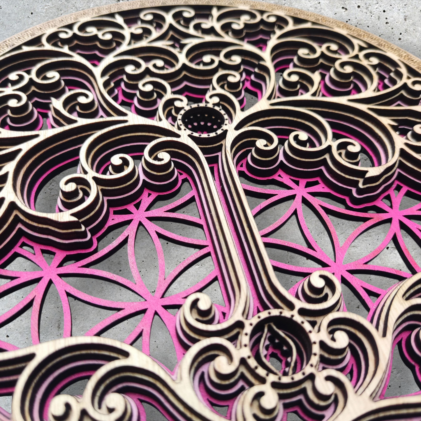 Mural The Code of Life Fuchsia