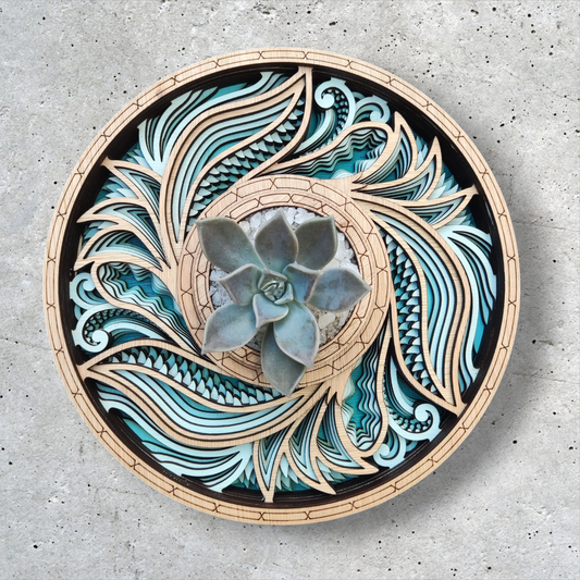 Centro de Mesa Madre Turquesa