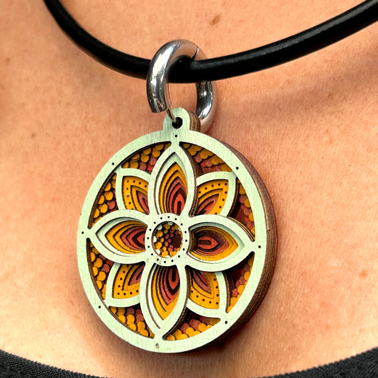 Green and Orange Life Medallion