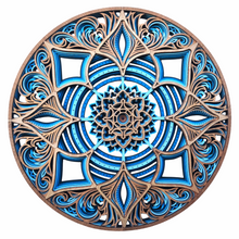 Cargar imagen en el visor de la galería, Mural NATIVA Antártida — Edición Especial con Cobre y Piedras Naturales
